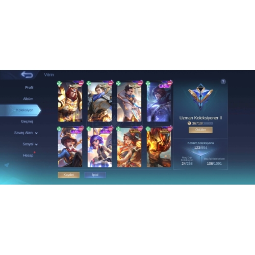  Mobile Legends Hesap